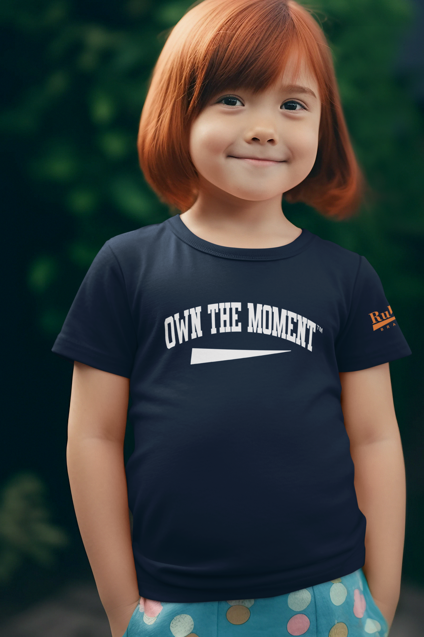 Own the Moment Navy/Orange T-Shirt