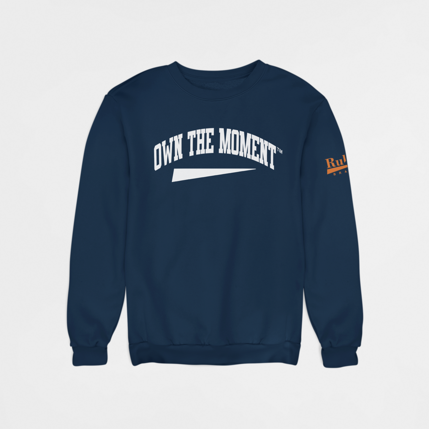 Own The Moment Navy/White Crewneck Sweatshirt