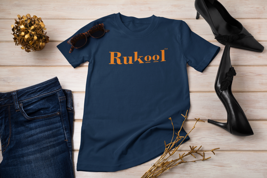 Rukool Large Letters Navy T-shirts